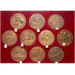 Third Republic, set of 10 TWO medals, outstanding leaders and commanders part 3