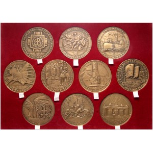 III RP, zestaw 10 sztuk medali TWO, wybitni wodzowie i dowódcy cz.6