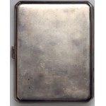 Silver cigarette case with FS monogram, Krupski & Matulewicz 1929