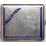 Silver cigarette case with FZ monogram, for doctor 1923