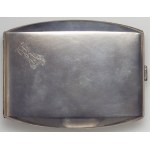 Silver cigarette case with KZ monogram, Krupski and Matulewicz 1927