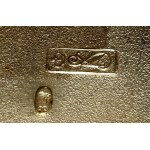 Srebrna papierośnica z monogramem NK i dedykacją 1945, Stanisław Kulesza