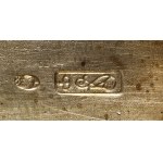 Srebrna papierośnica z monogramem FŁ, Stanisław Kulesza