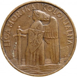 II RP, medal bez daty (1935), Liga Morska i Kolonjalna / XV-lecie odzyskania dostępu morza