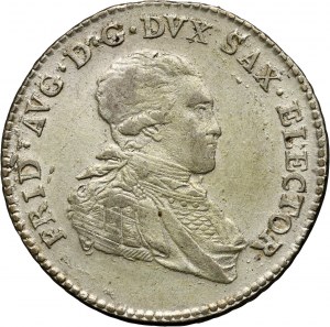 Germany, Saxony, Frederic August III, 1/6 Thaler 1804 IEC, Dresdenden