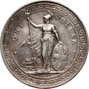 Spojené království, Victoria, Trade Dollar 1897