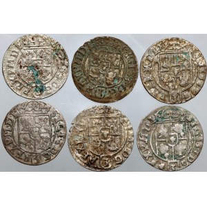 Zygmunt III Waza, zestaw półtoraków z lat 1623-1626, (6 sztuk)