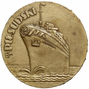 II RP, medal z 1935 roku, GAL MS. Piłsudski Pierwsza Podróż
