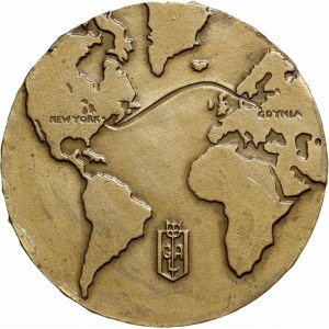 II RP, medal z 1935 roku, GAL MS. Piłsudski Pierwsza Podróż
