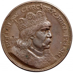 II RP, medal z 1924 roku, 900. Rocznica Koronacji Bolesława Chrobrego