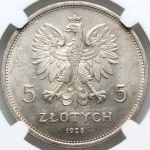 II RP, 5 zloty 1928, Warsaw, Nike