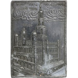 II RP, plakieta Pamiątka z wystawy Poznań 1929
