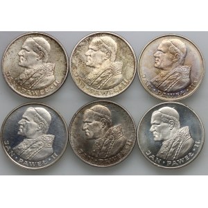 PRL, zestaw monet 1000 złotych z lat 1982-1983, Jan Paweł II, (6 sztuk)