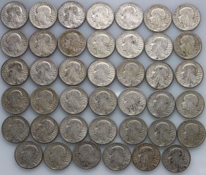 II RP, 2 gold coin set, Head of a Woman, (41 pieces)