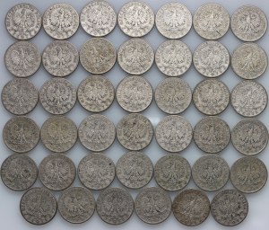 II RP, 2 gold coin set, Head of a Woman, (41 pieces)