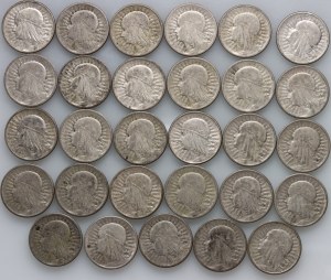 II RP, 2 gold coin set, Head of a Woman, (29 pieces)
