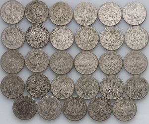 II RP, 2 gold coin set, Head of a Woman, (29 pieces)