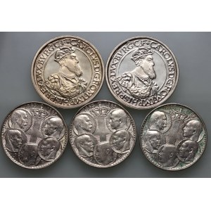 Belgium, Greece, set of coins from 1963-1987, (5 pieces)