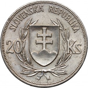 Slovensko, 20 korun 1939, Dr. Josef Tiso, Kremnica
