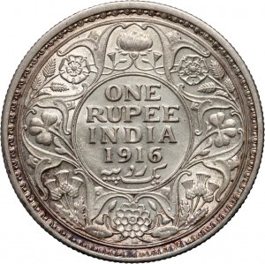 Britská Indie, Jiří V., rupie 1916