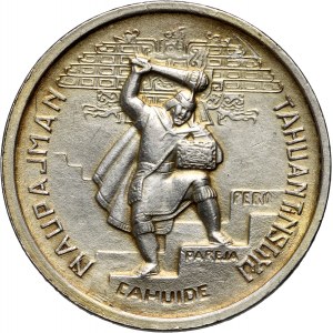 Peru, Token 10 sols 1932, Warrior, Lima
