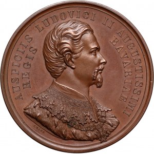 Germany, Bavaria, medal from 1882, Ludwig II