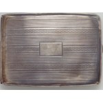 Silver cigarette case, Sheffield 1924