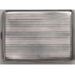 Silver cigarette case, Sheffield 1924