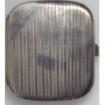 Silver cigarette case with EC monogram
