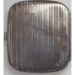 Silver cigarette case with EC monogram