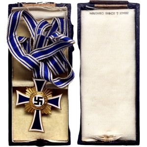 Niemcy, III Rzesza, Złoty Krzyż Honorowy Niemieckiej Matki (Ehrenkreuz der Deutschen Mutter) w pudełku