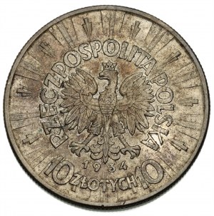 II RP, 10 zlotých 1934, Varšava, Józef Piłsudski