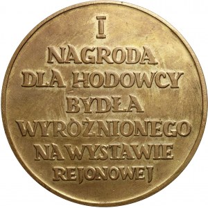 PRL, medal z 1959 roku, I Nagroda dla Hodowcy Bydła