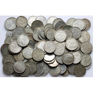Germany, Third Reich, set of 2 Mark from 1936-1939, Paul von Hindenburg, (100 pieces)