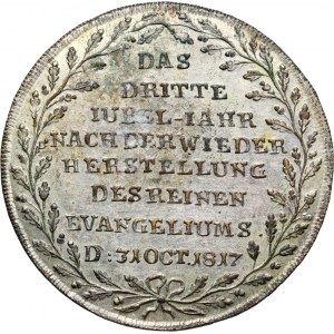 Germany, 1817 medal, Martin Luther, 300th Anniversary of the Reformation