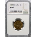Bulgaria, 5 Stotinki 1988, Sofia