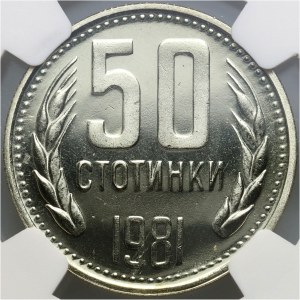 Bulgaria, 50 Stotinki 1981, 1300 years of Bulgaria
