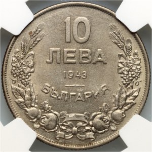 Bulgaria, Boris III 1918-1943, 10 Leva 1943, Vienna