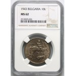 Bulgaria, Boris III 1918-1943, 10 Leva 1943, Vienna