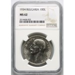 Bulgaria, Boris III, 100 leva 1934
