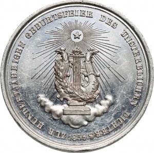 Germany, medal from 1859, 100th anniversary of the birth of Friedrich Schiller