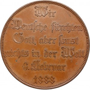 Germany, medal from 1888, Otto von Bismarck