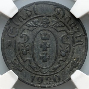 Svobodné město Gdaňsk, 10 fenges 1920, Gdaňsk, malá čísla