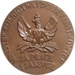 II RP, medal nagrodowy z 1926 roku, Ministerstwa Rolnictwa, E. Wittyg, oryginalne pudełko