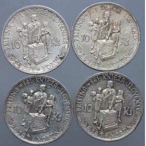 Slovakia, set of 10 Korun from 1944, (4 pieces)