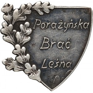 II RP(?), odznaka łowiecka - Porażyńska Brać Leśna