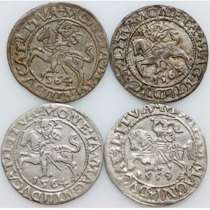Zygmunt II August, zestaw półgroszy z lat 1559-1564, (4 sztuki)