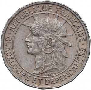 France, Guadeloupe, 50 Centimes 1921