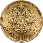 Russia, Nicholas II, 10 Roubles 1903 (АР), St. Petersburg