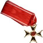III RP, Krzyż Komandorski, Orderu Odrodzenia Polski klasa III, z legitymacja i pudełkiem.